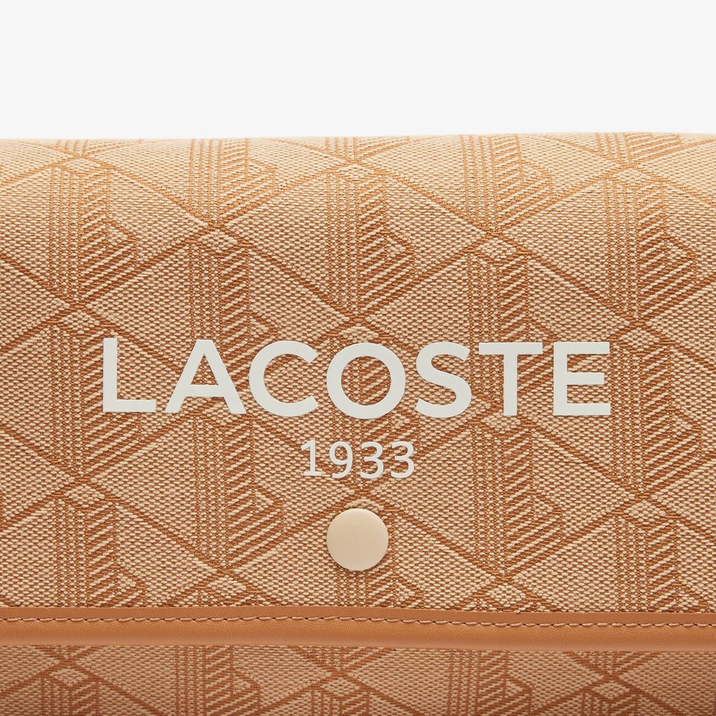 Túi Đeo Chéo Lacoste Nữ Heritage Có Nắp Gập Chất Liệu Jacquard