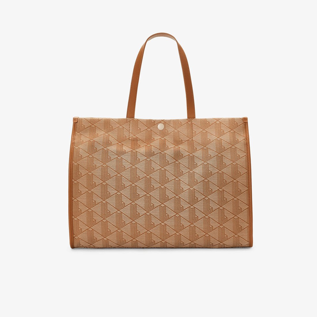 Túi Tote Lacoste Unisex Heritage Cỡ Lớn Chất Liệu Jacquard Họa Tiết In