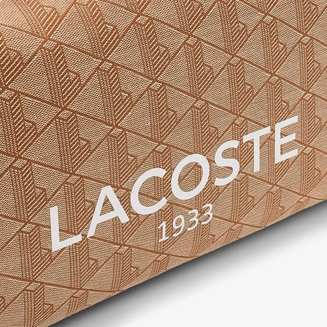 Túi Tote Lacoste Unisex Heritage Cỡ Lớn Chất Liệu Jacquard Họa Tiết In