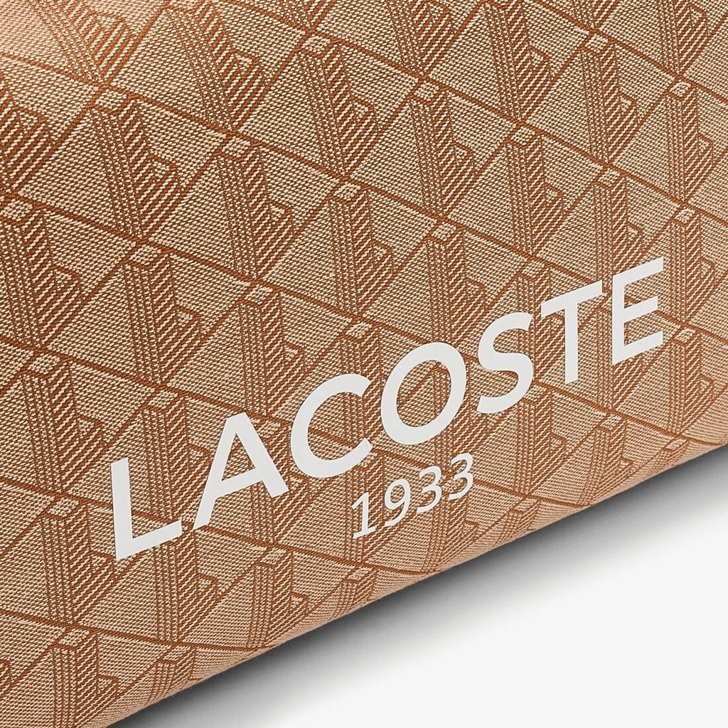 Túi Tote Lacoste Unisex Heritage Cỡ Lớn Chất Liệu Jacquard Họa Tiết In
