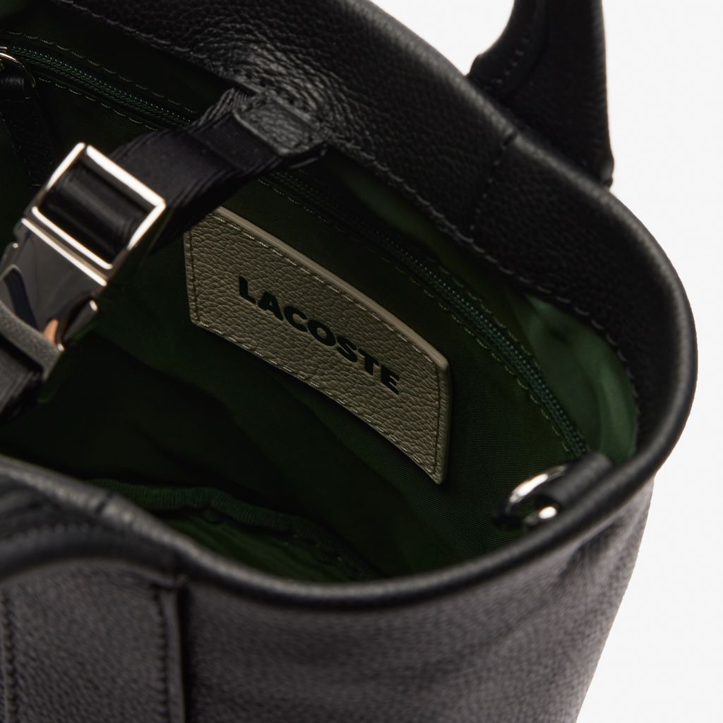 Túi Bucket Lacoste Nữ City Court Chất Liệu Da Grain