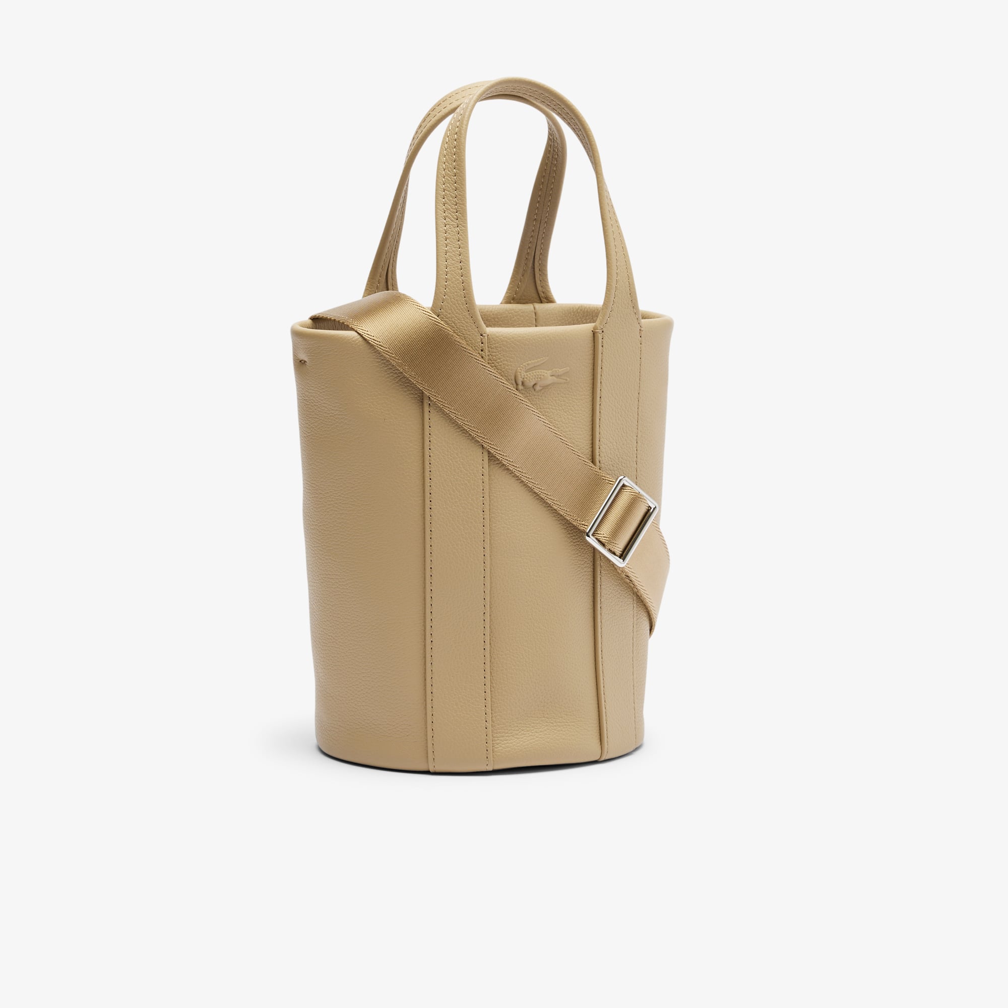 Túi Bucket Lacoste Nữ City Court Chất Liệu Da Grain