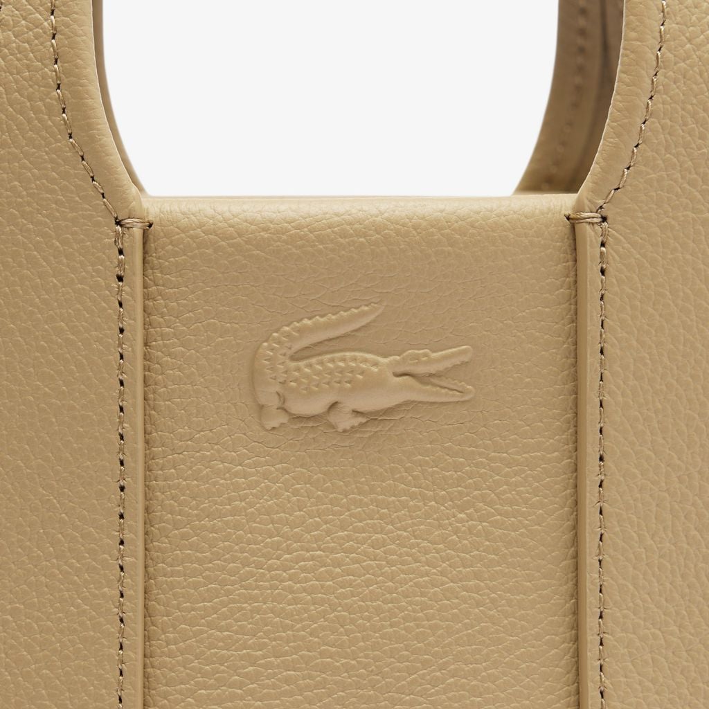 Túi Bucket Lacoste Nữ City Court Chất Liệu Da Grain