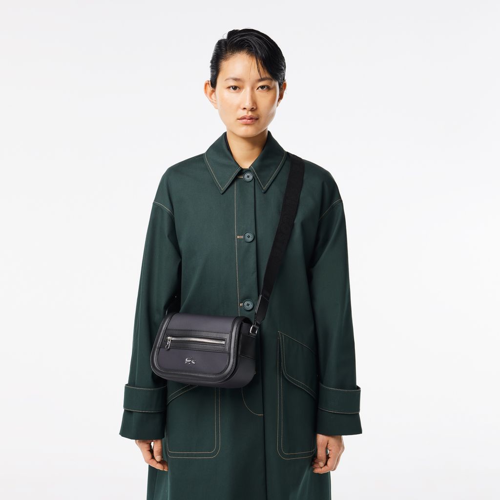 Túi Đeo Chéo Lacoste Nữ Nilly Chất Liệu Petit Piqué Có Nắp Gập