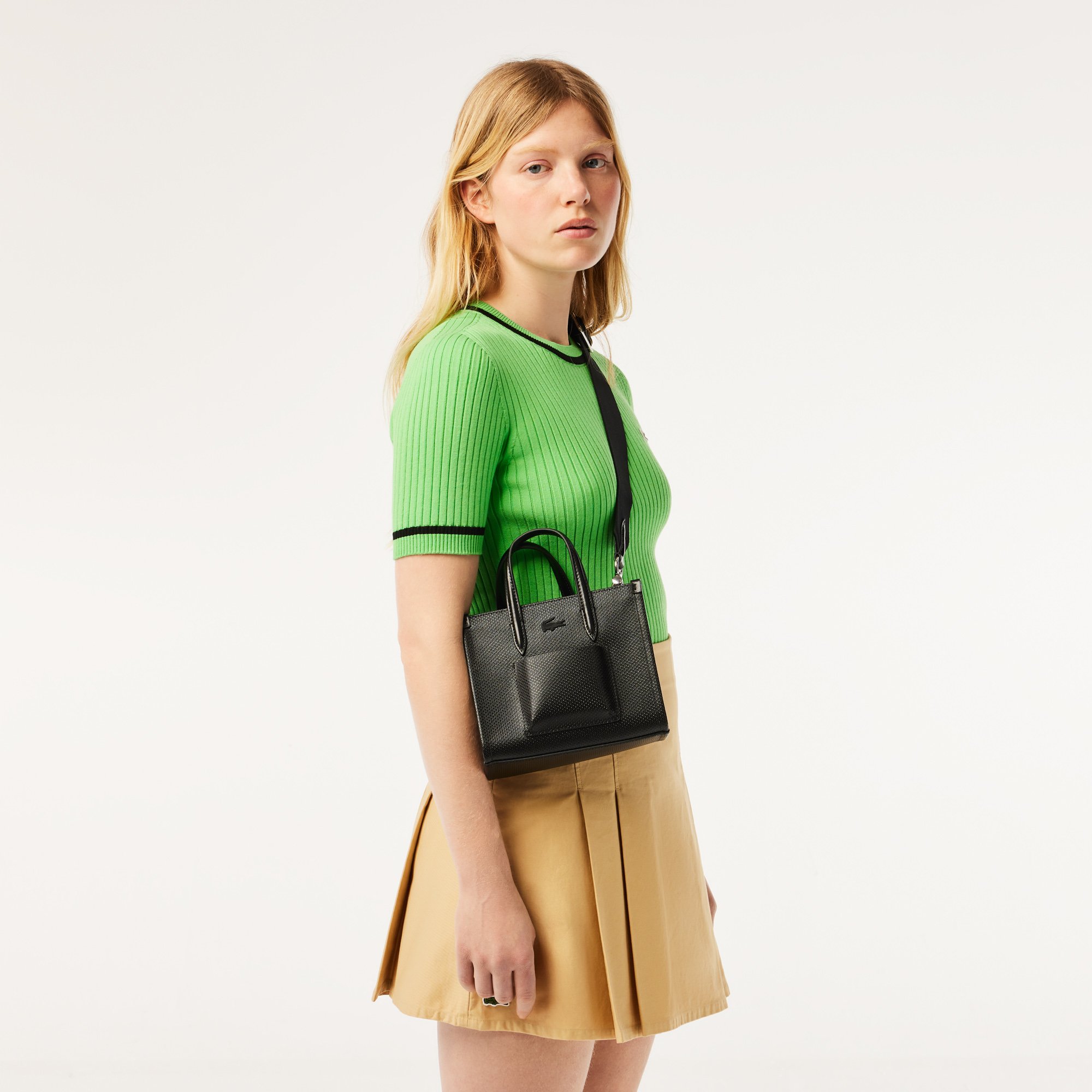 Túi Tote Lacoste Nữ Chantaco Chất Liệu Da