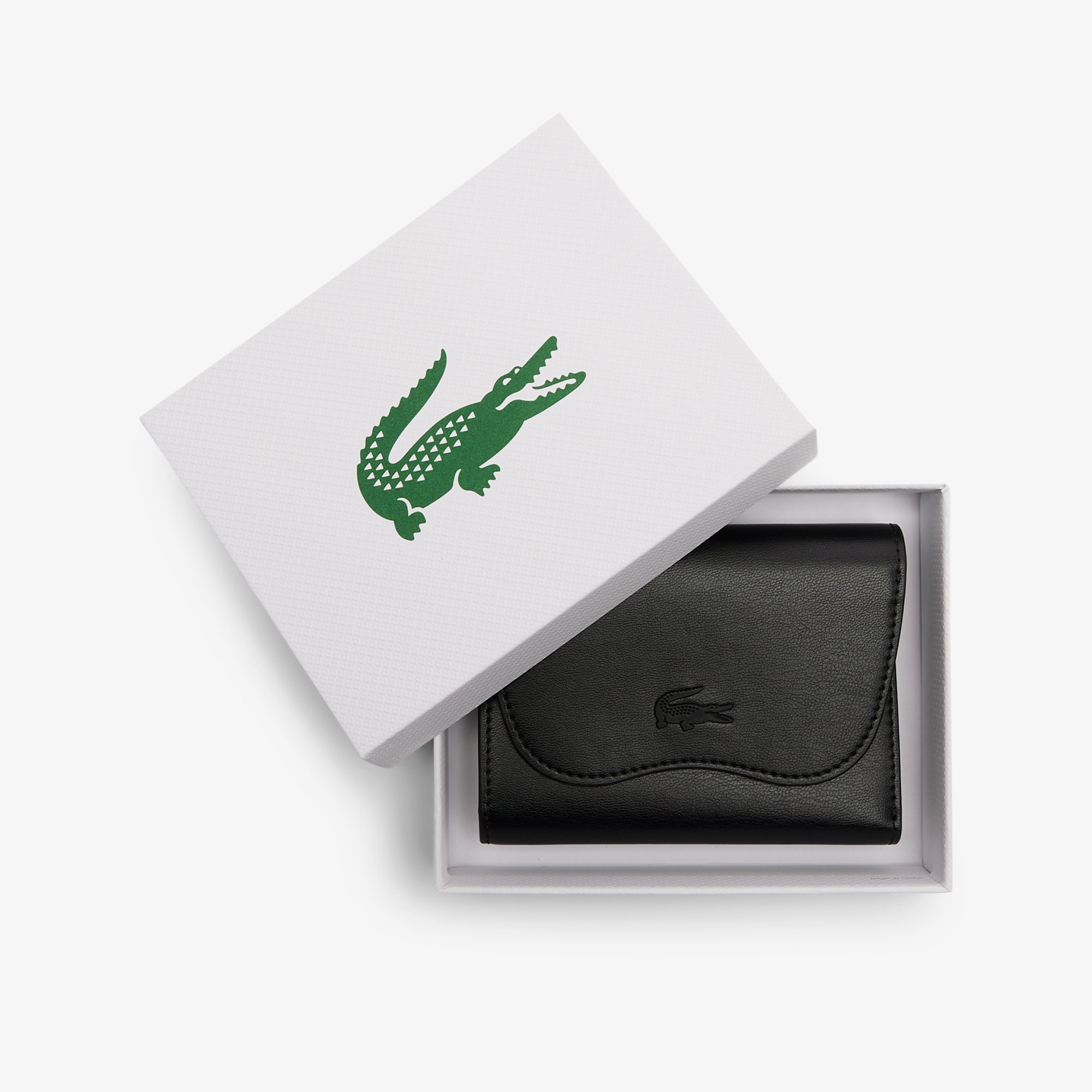 Ví Lacoste Nữ Lora Có Khóa Kéo Chất Liệu Da