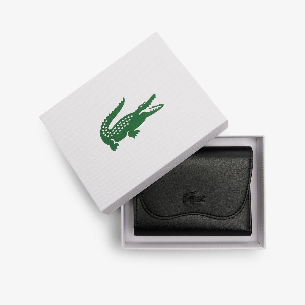 Ví Lacoste Nữ Lora Có Khóa Kéo Chất Liệu Da
