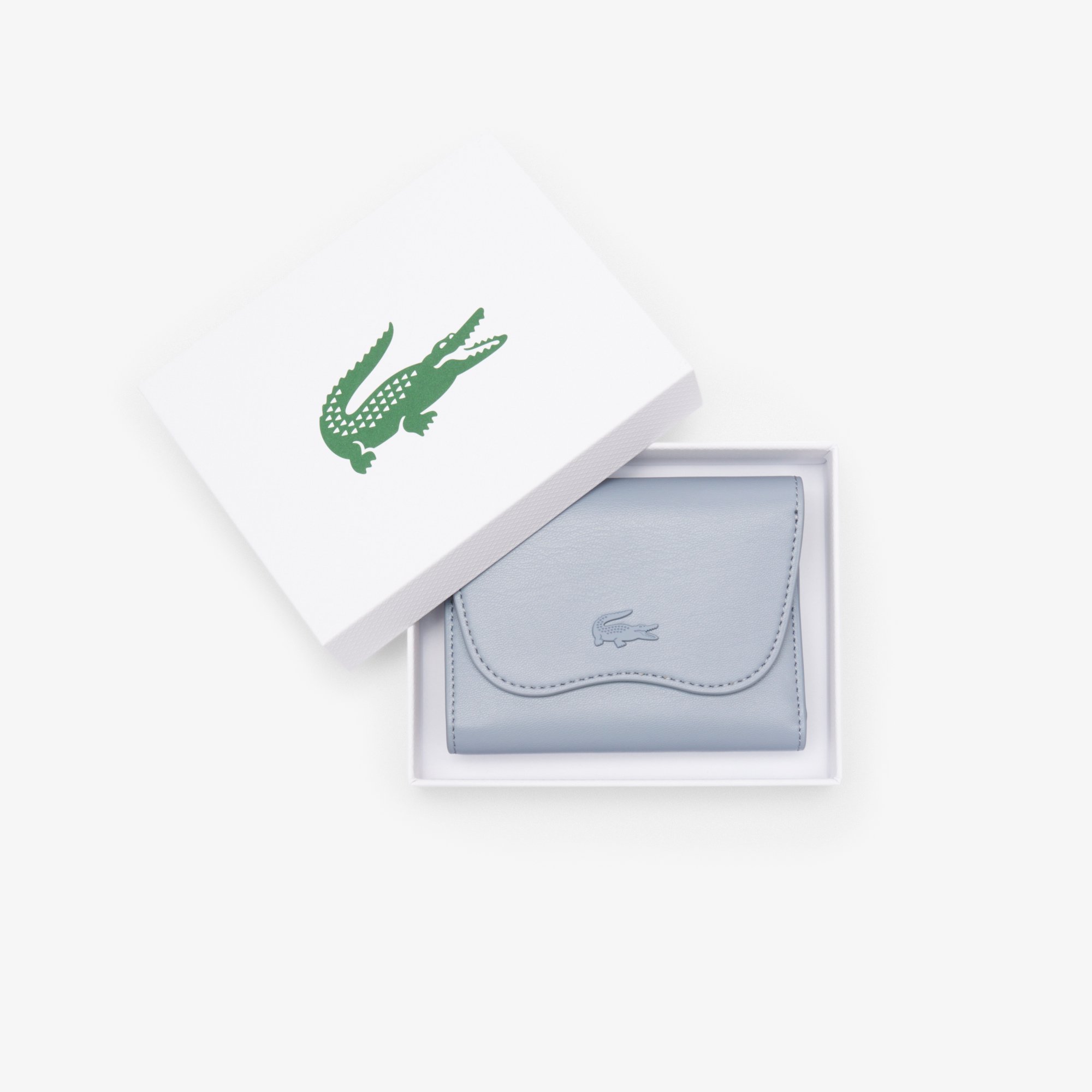 Ví Lacoste Nữ Lora Có Khóa Kéo Chất Liệu Da