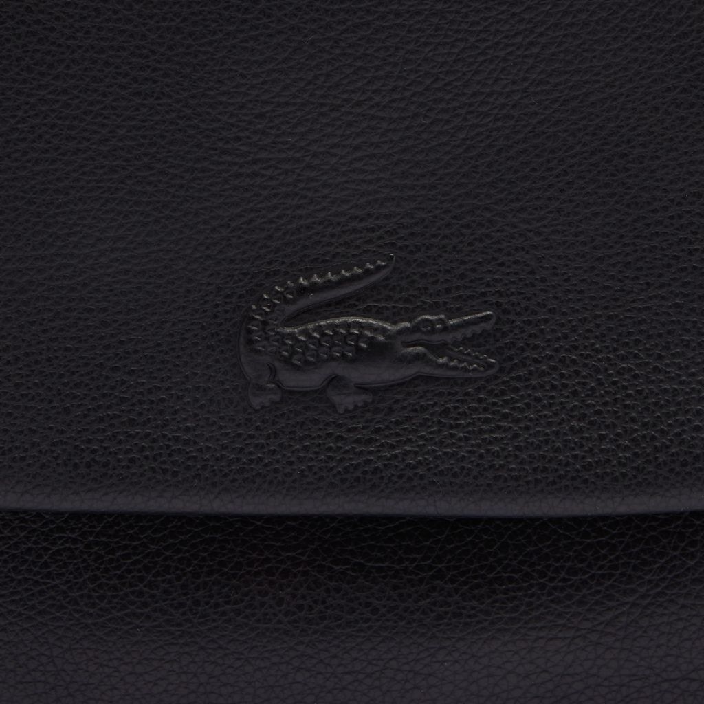 Túi Đeo Chéo Lacoste Nữ City Court Chất Liệu Da Grain Có Nắp Đóng