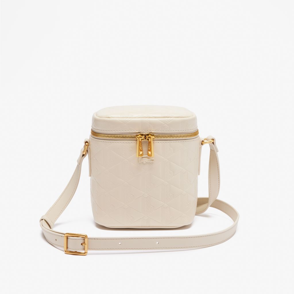 Túi Đeo Chéo Lacoste Nữ Maheki Dập Nổi Chất Liệu Da