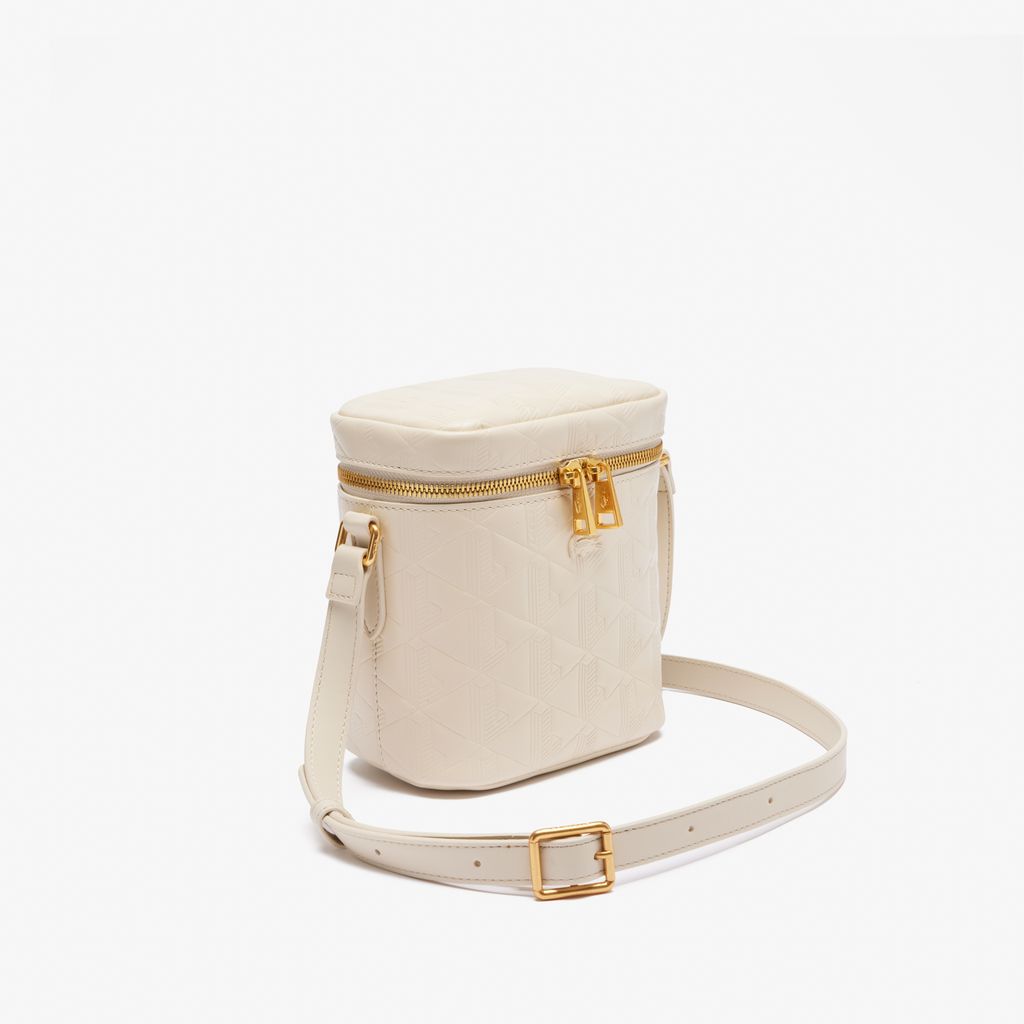 Túi Đeo Chéo Lacoste Nữ Maheki Dập Nổi Chất Liệu Da