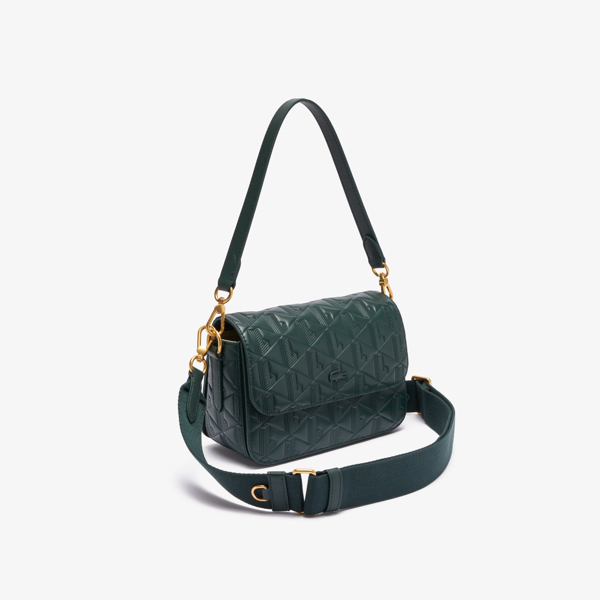 Túi Đeo Vai Lacoste Nữ Maheki Dập Nổi Chất Liệu Da