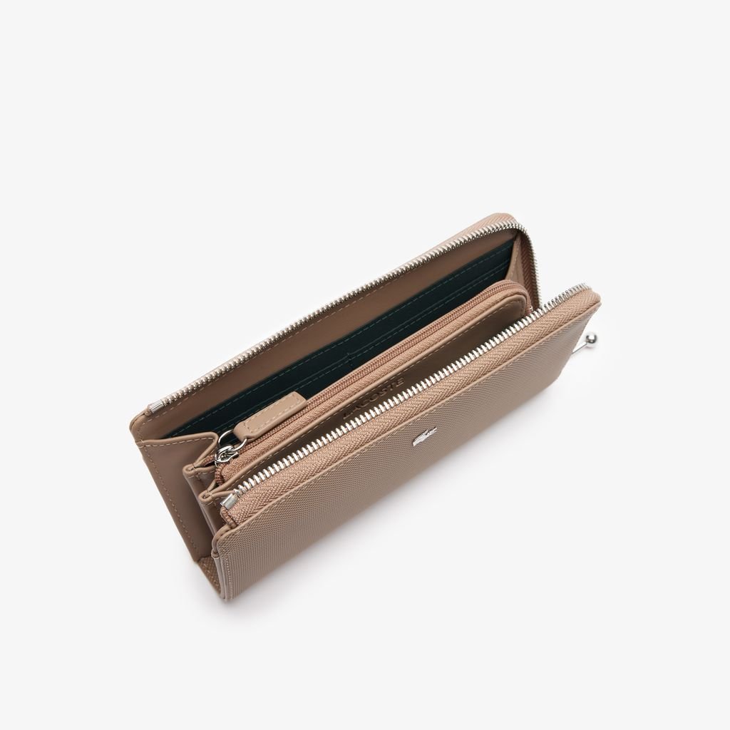 Ví Lacoste Nữ Daily City Có Khóa Kéo