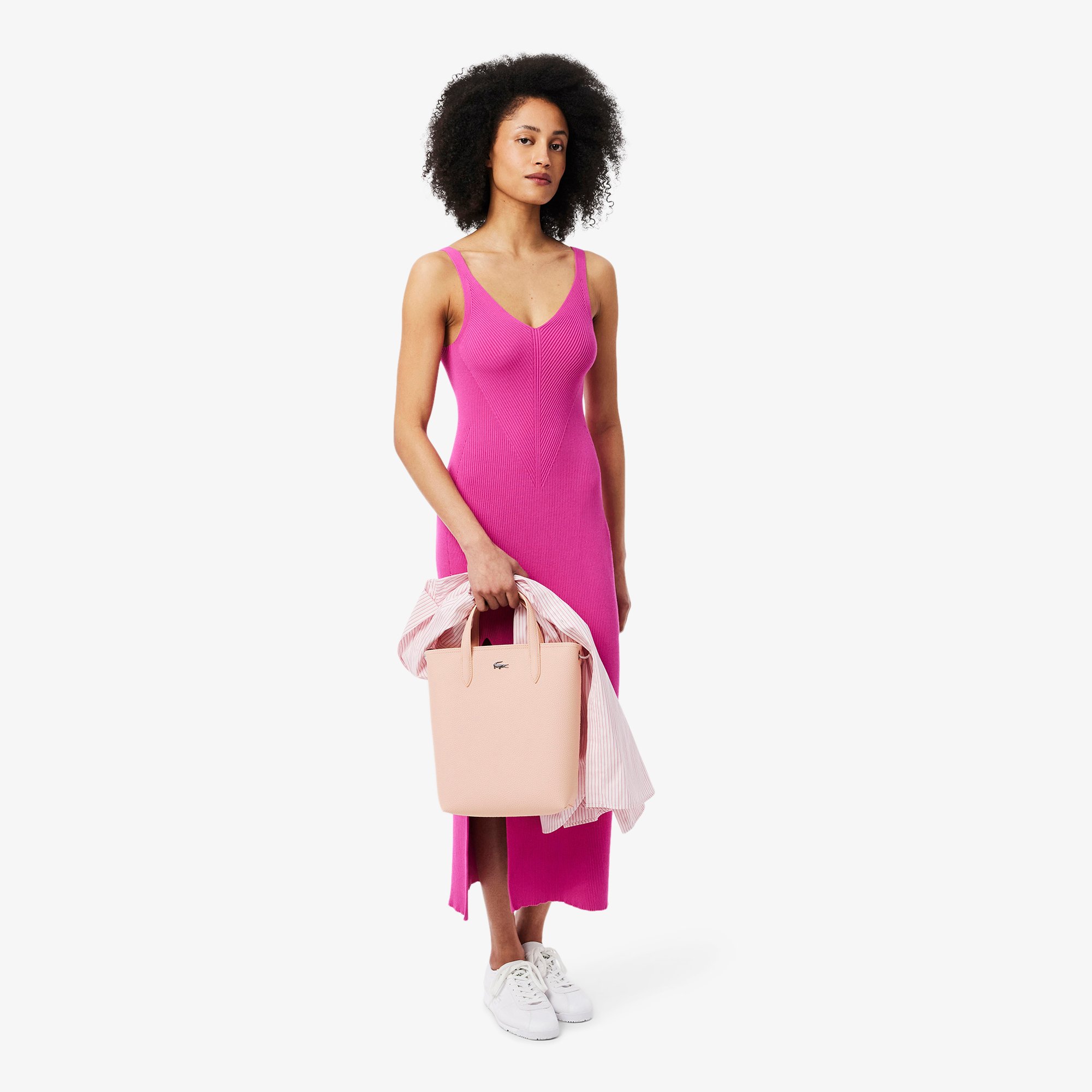 Tote Túi Tote Lacoste Nữ Anna Đảo Chiều Phom Đứng