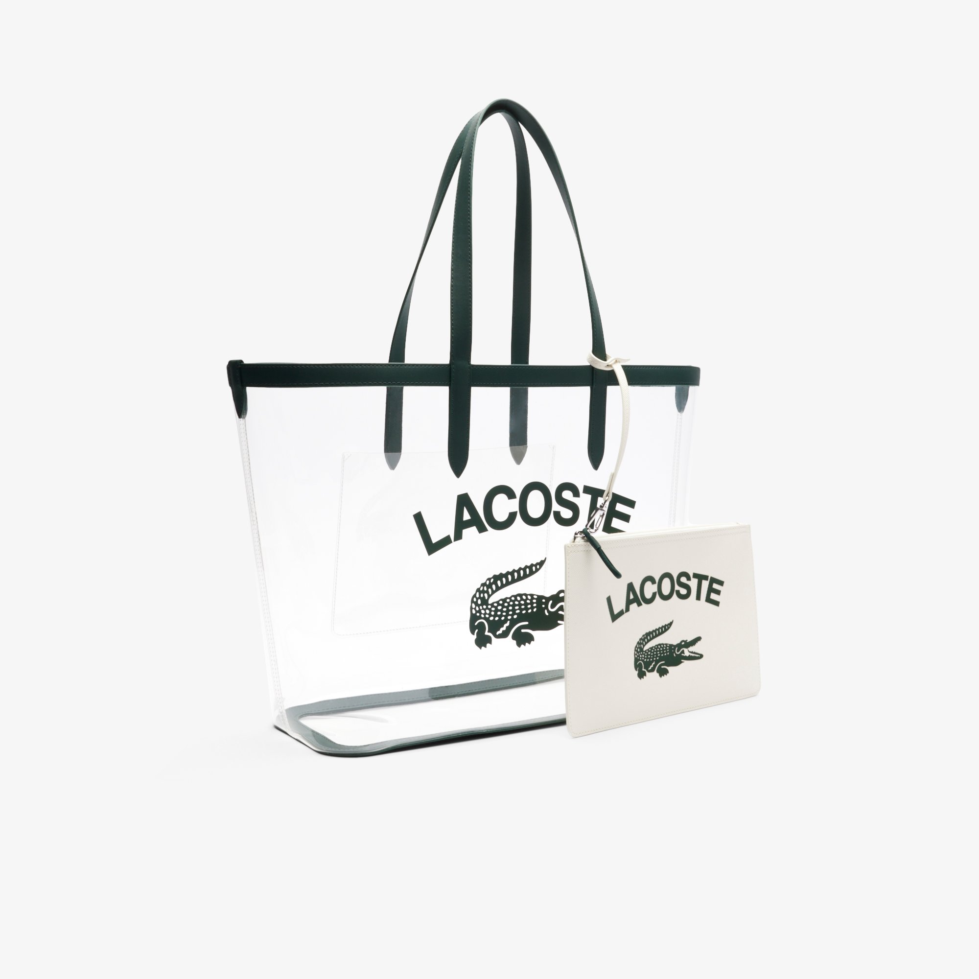 Túi Tote Lacoste Nữ Anna Chất Liệu Hạt Trong Suốt Cỡ Lớn