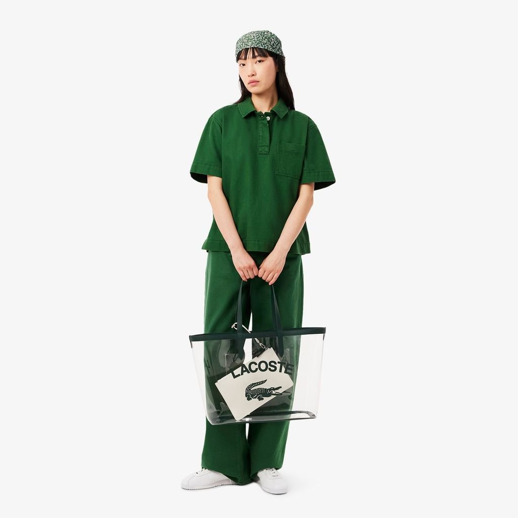 Túi Tote Lacoste Nữ Anna Chất Liệu Hạt Trong Suốt Cỡ Lớn