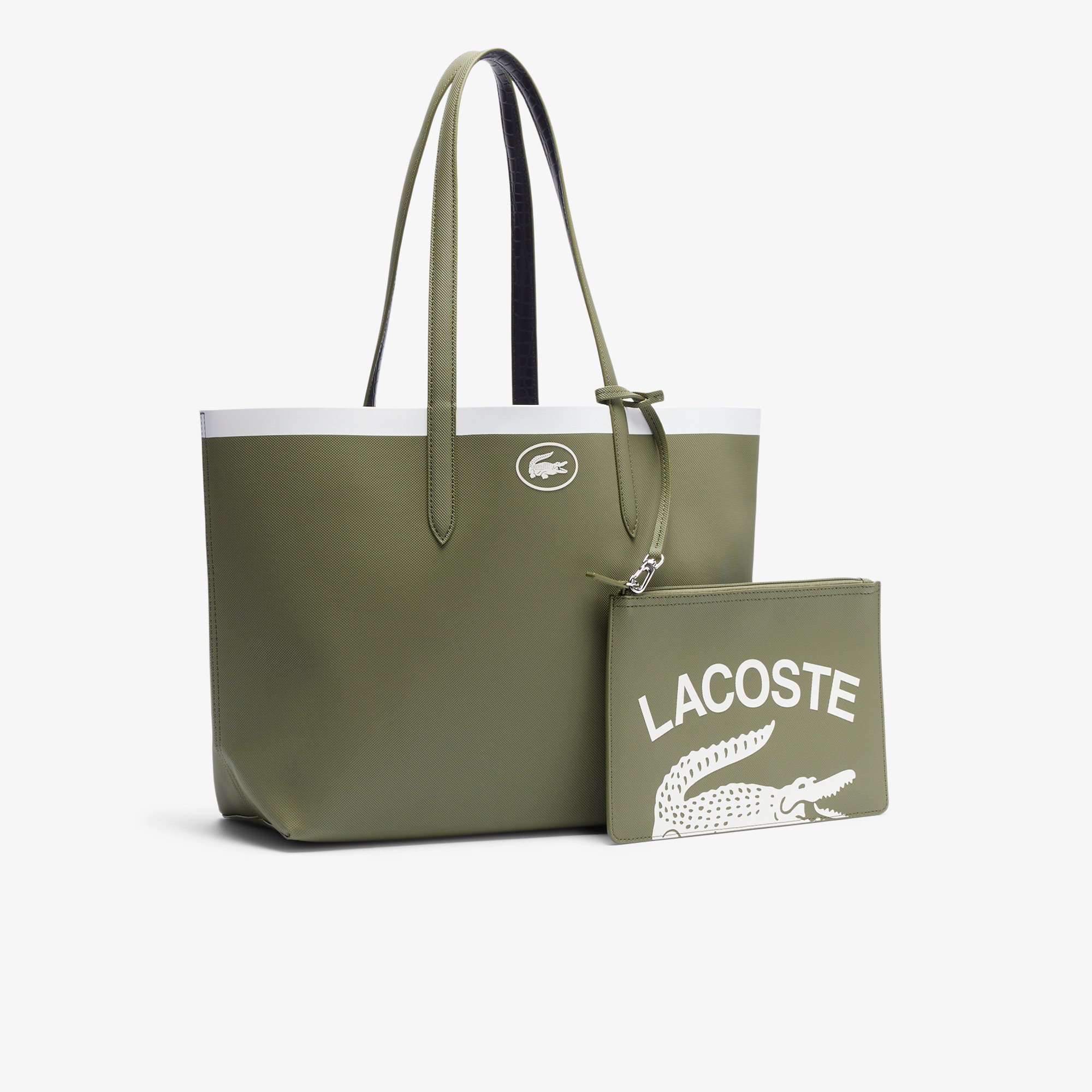 Túi Tote Lacoste Nữ Anna Đảo Chiều Có Khóa Kéo