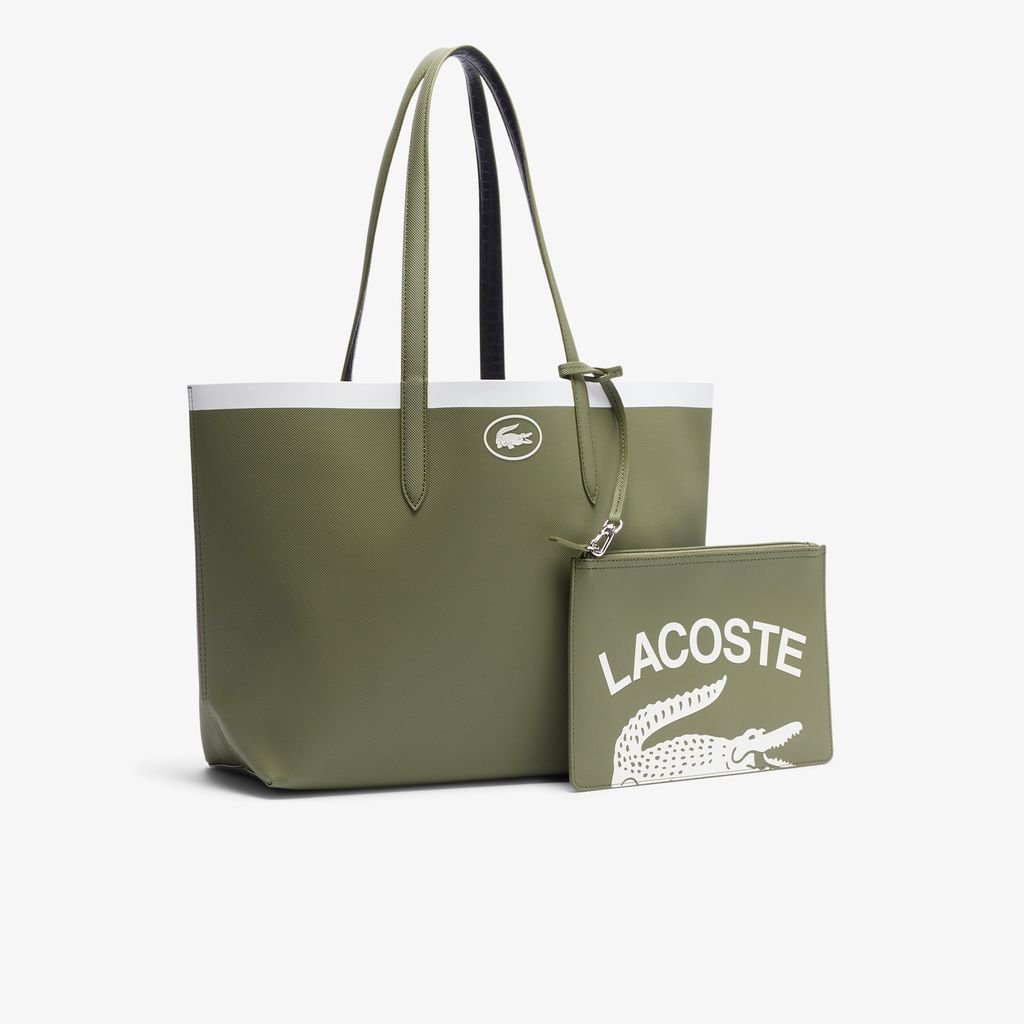 Túi Tote Lacoste Nữ Anna Đảo Chiều Có Khóa Kéo