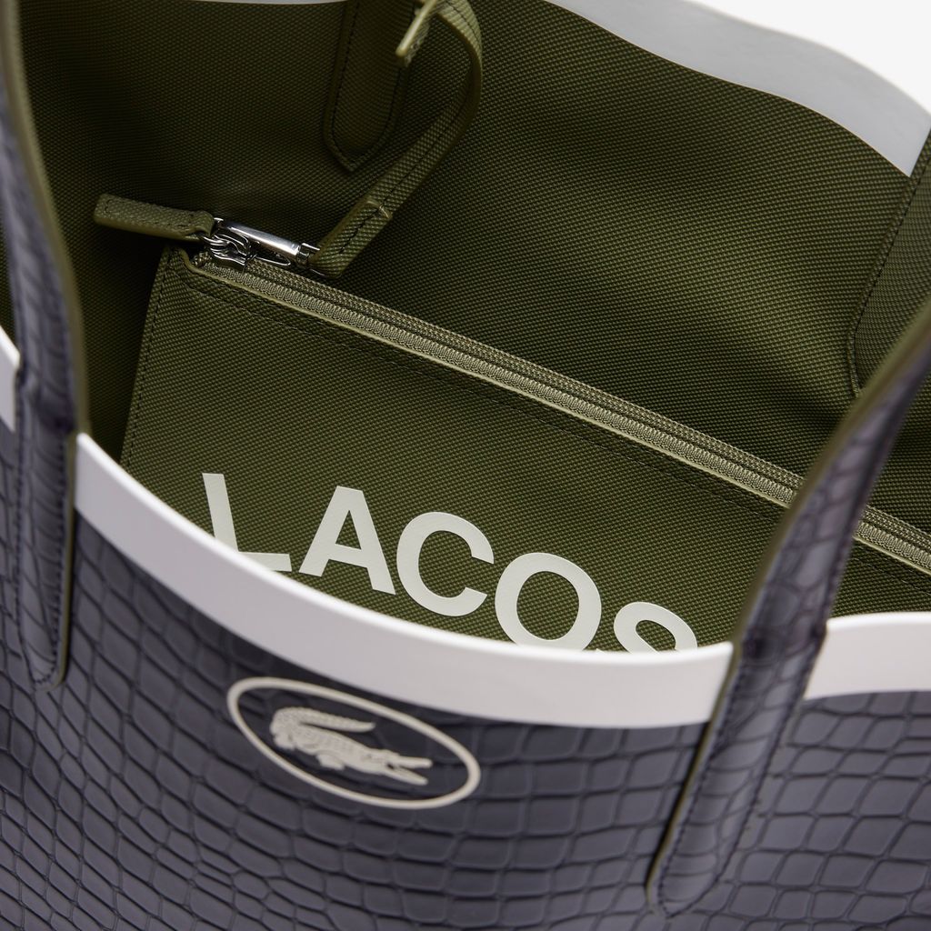 Túi Tote Lacoste Nữ Anna Đảo Chiều Có Khóa Kéo