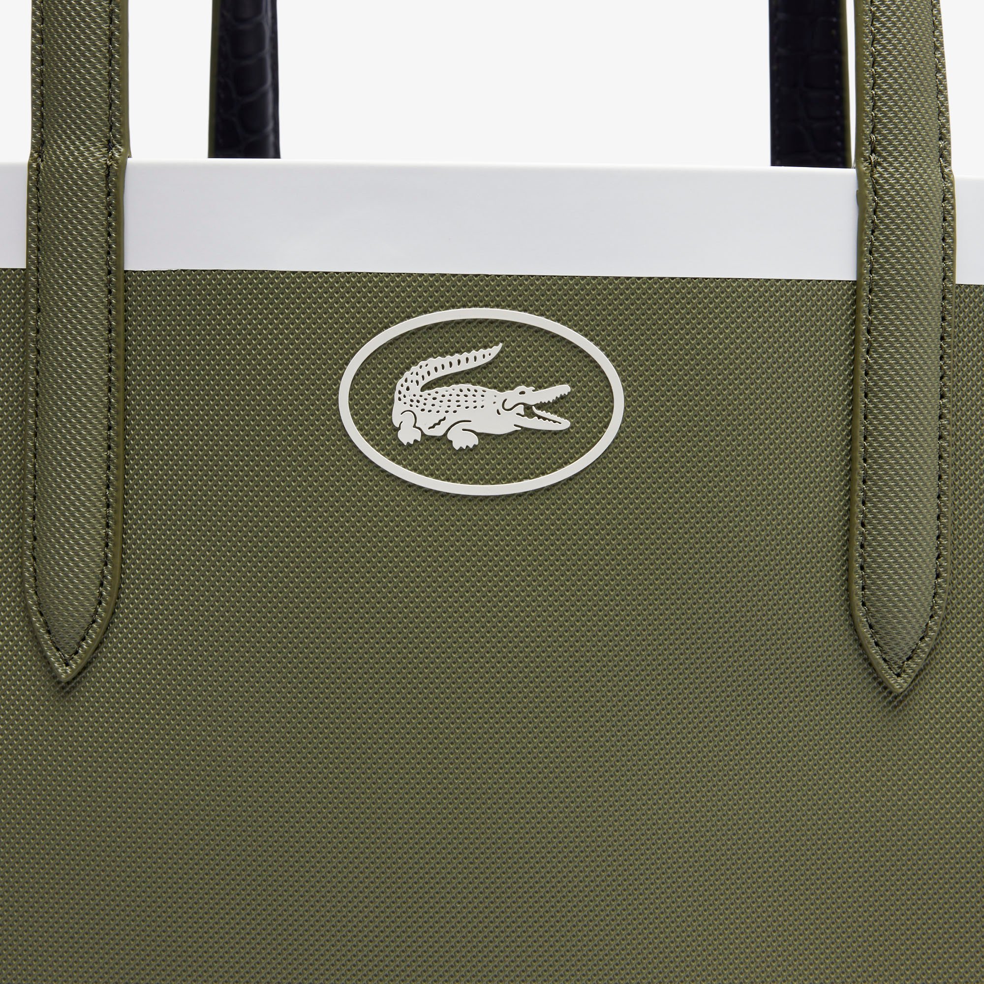 Túi Tote Lacoste Nữ Anna Đảo Chiều Có Khóa Kéo