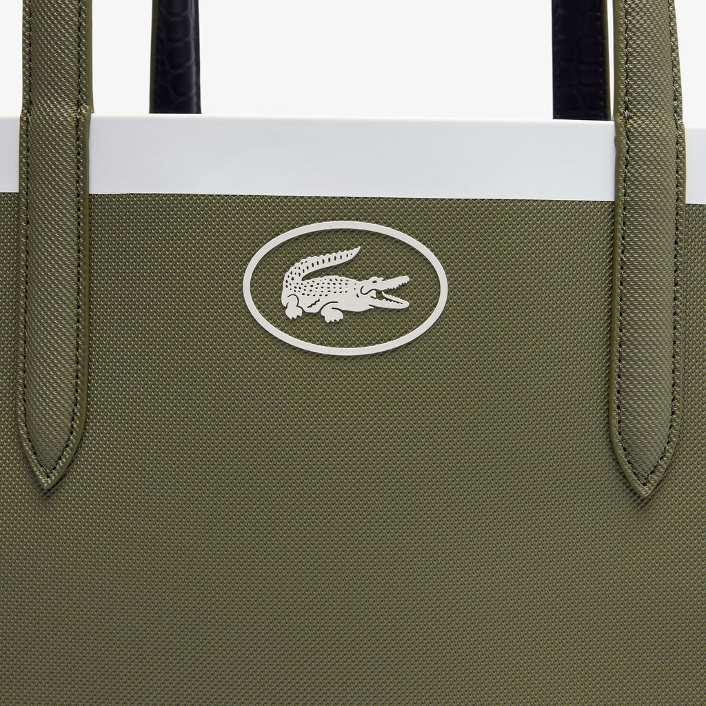 Túi Tote Lacoste Nữ Anna Đảo Chiều Có Khóa Kéo