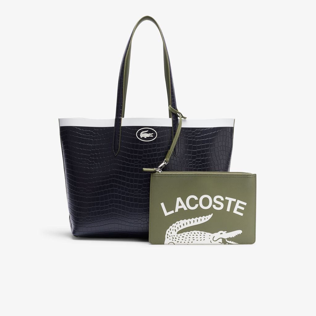 Túi Tote Lacoste Nữ Anna Đảo Chiều Có Khóa Kéo