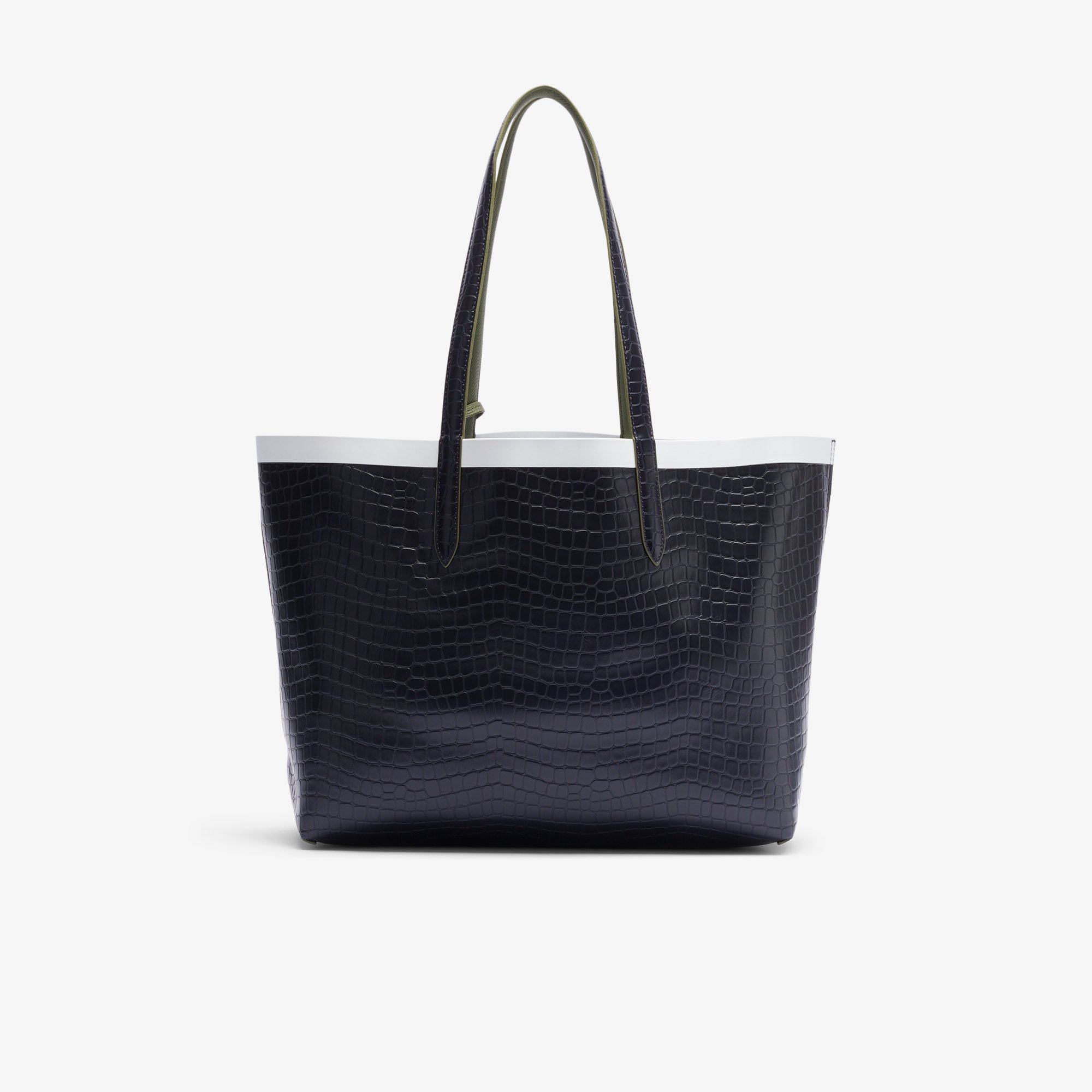 Túi Tote Lacoste Nữ Anna Đảo Chiều Có Khóa Kéo
