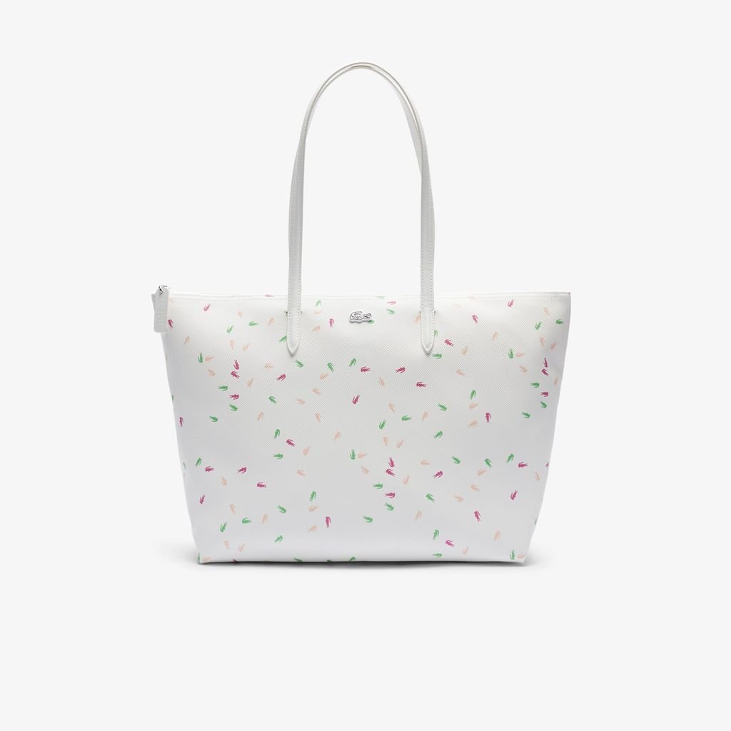 Túi Tote Lacoste Nữ L.12.12 Concept Họa Tiết In Cỡ Lớn