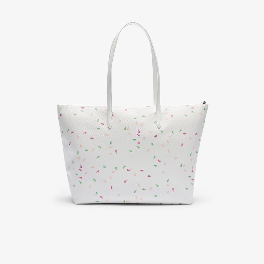 Túi Tote Lacoste Nữ L.12.12 Concept Họa Tiết In Cỡ Lớn