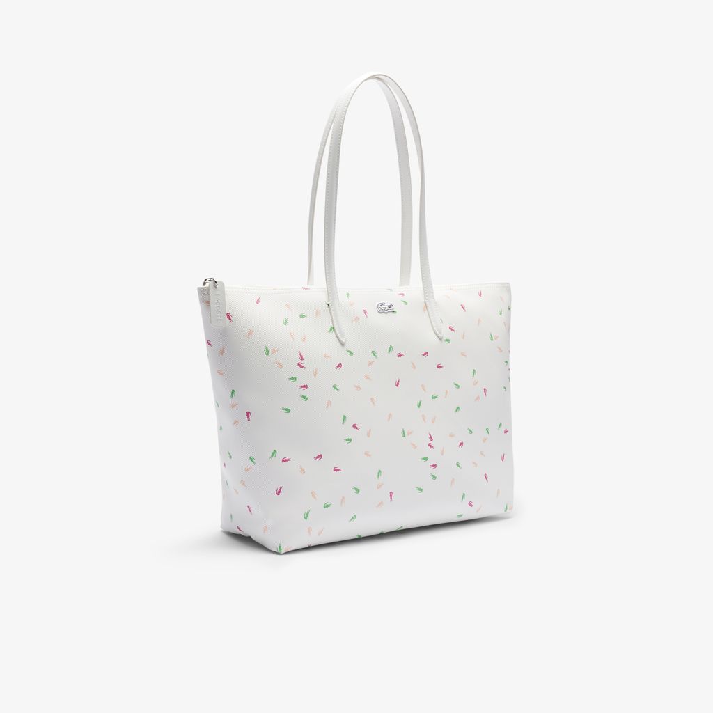 Túi Tote Lacoste Nữ L.12.12 Concept Họa Tiết In Cỡ Lớn
