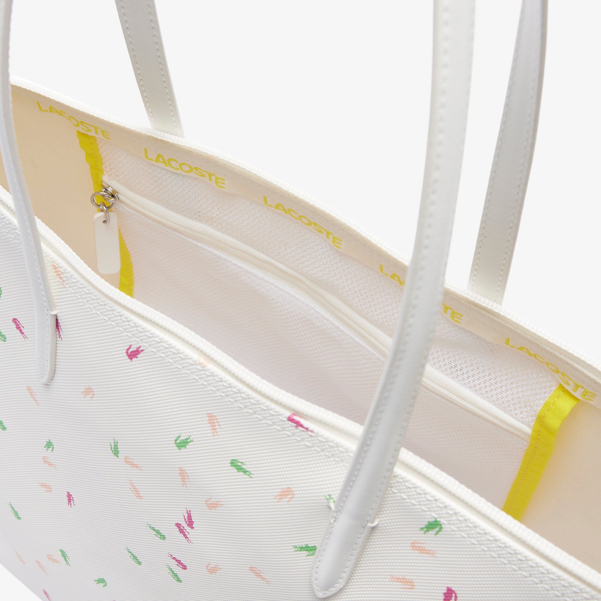 Túi Tote Lacoste Nữ L.12.12 Concept Họa Tiết In Cỡ Lớn