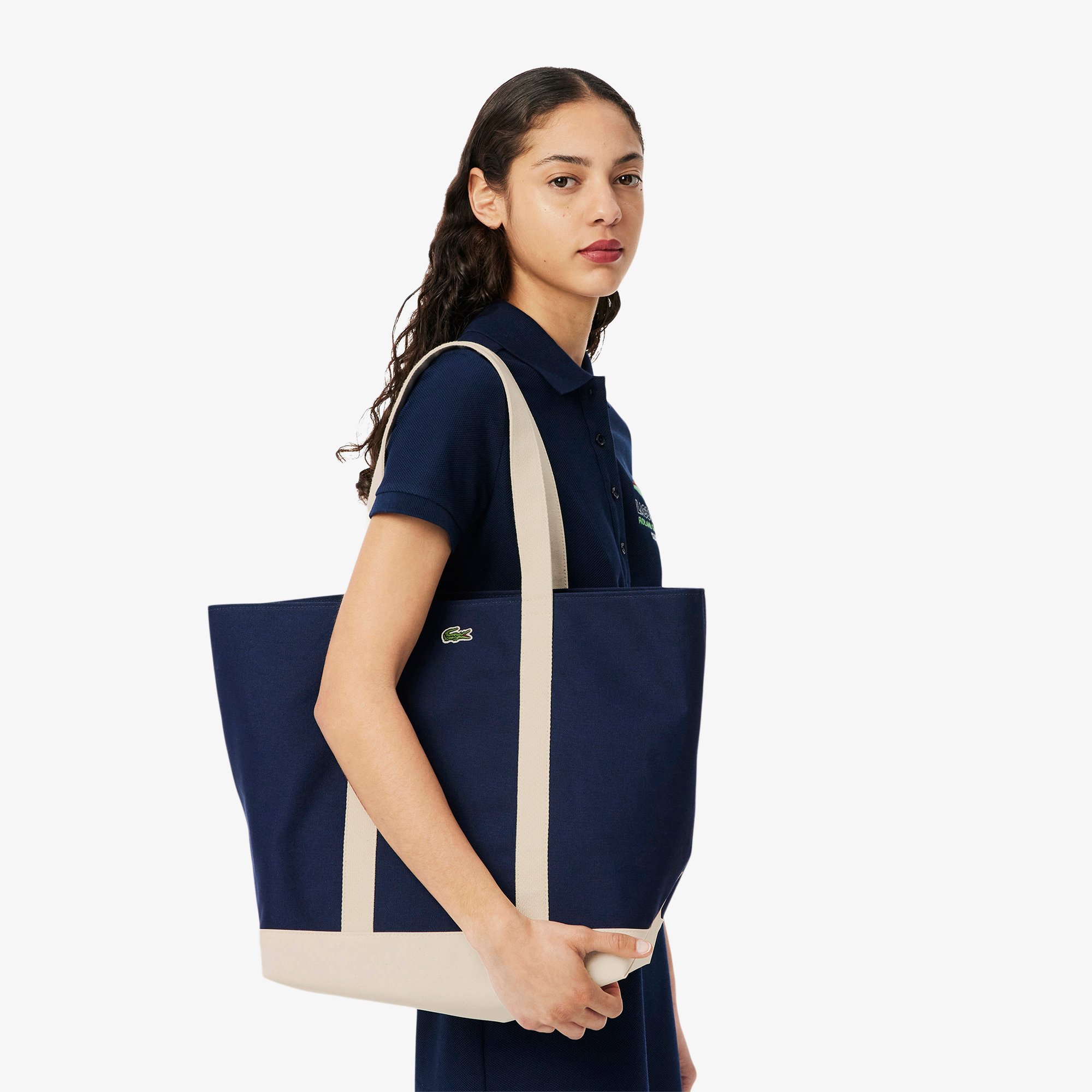 Túi Tote Lacoste Nữ Chất Liệu Canvas Phiên Bản Roland-Garros