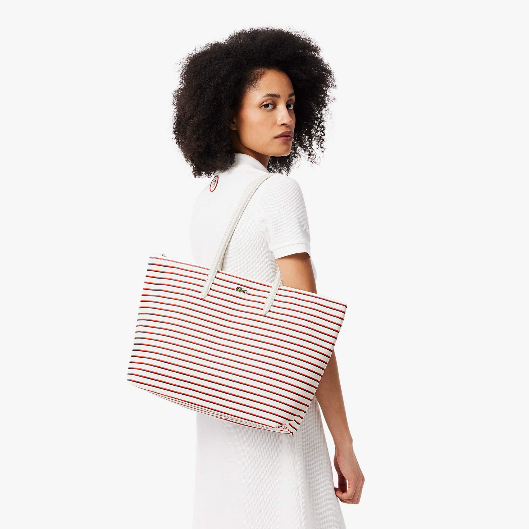 Túi Tote Lacoste Nữ Phiên Bản Roland-Garros Cỡ Lớn
