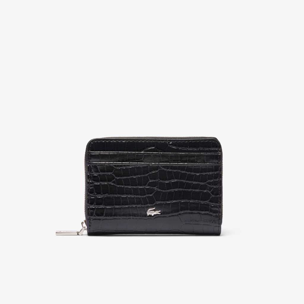 Ví Gập Lacoste Nữ Chantaco Chất Liệu Da Dập Nổi