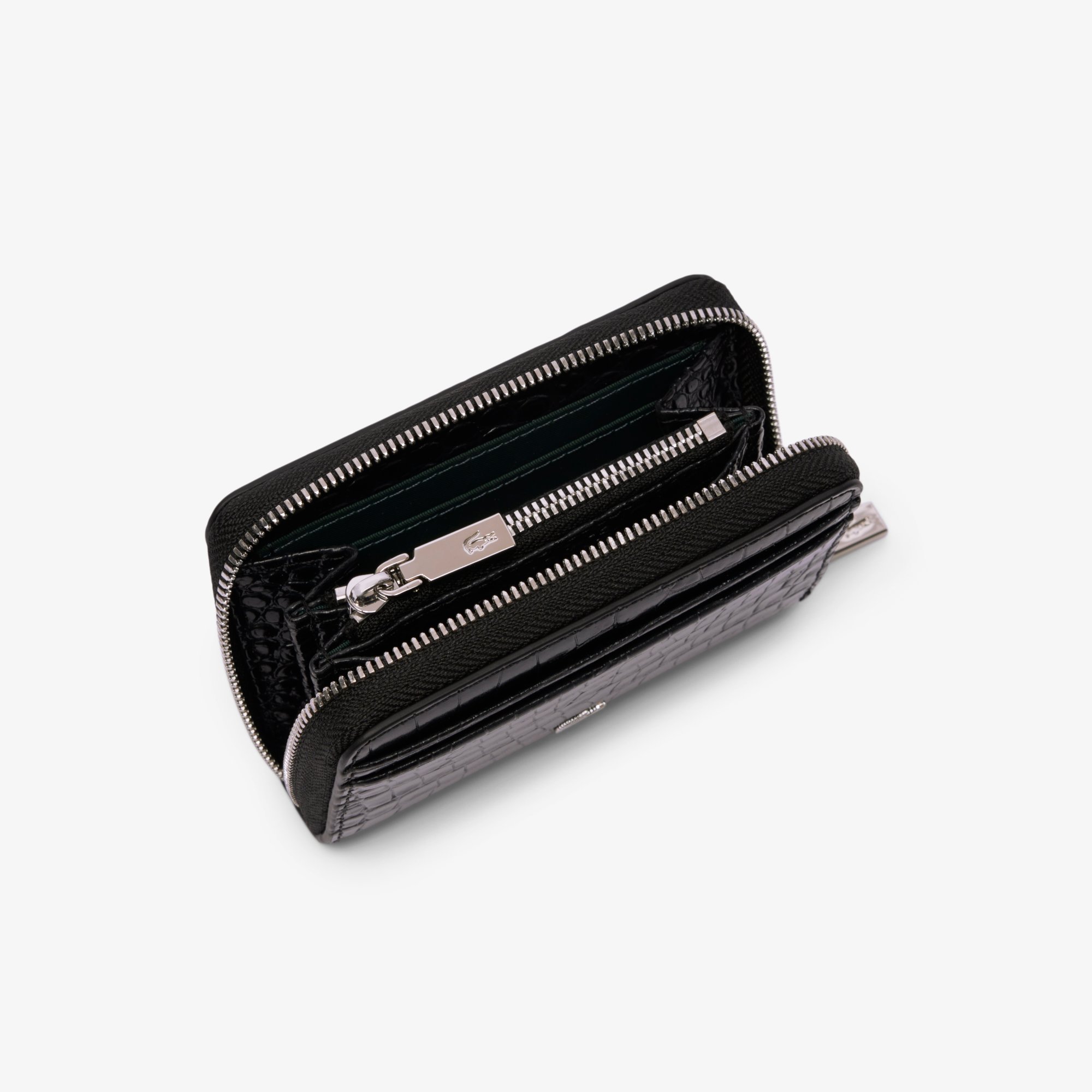 Ví Gập Lacoste Nữ Chantaco Chất Liệu Da Dập Nổi