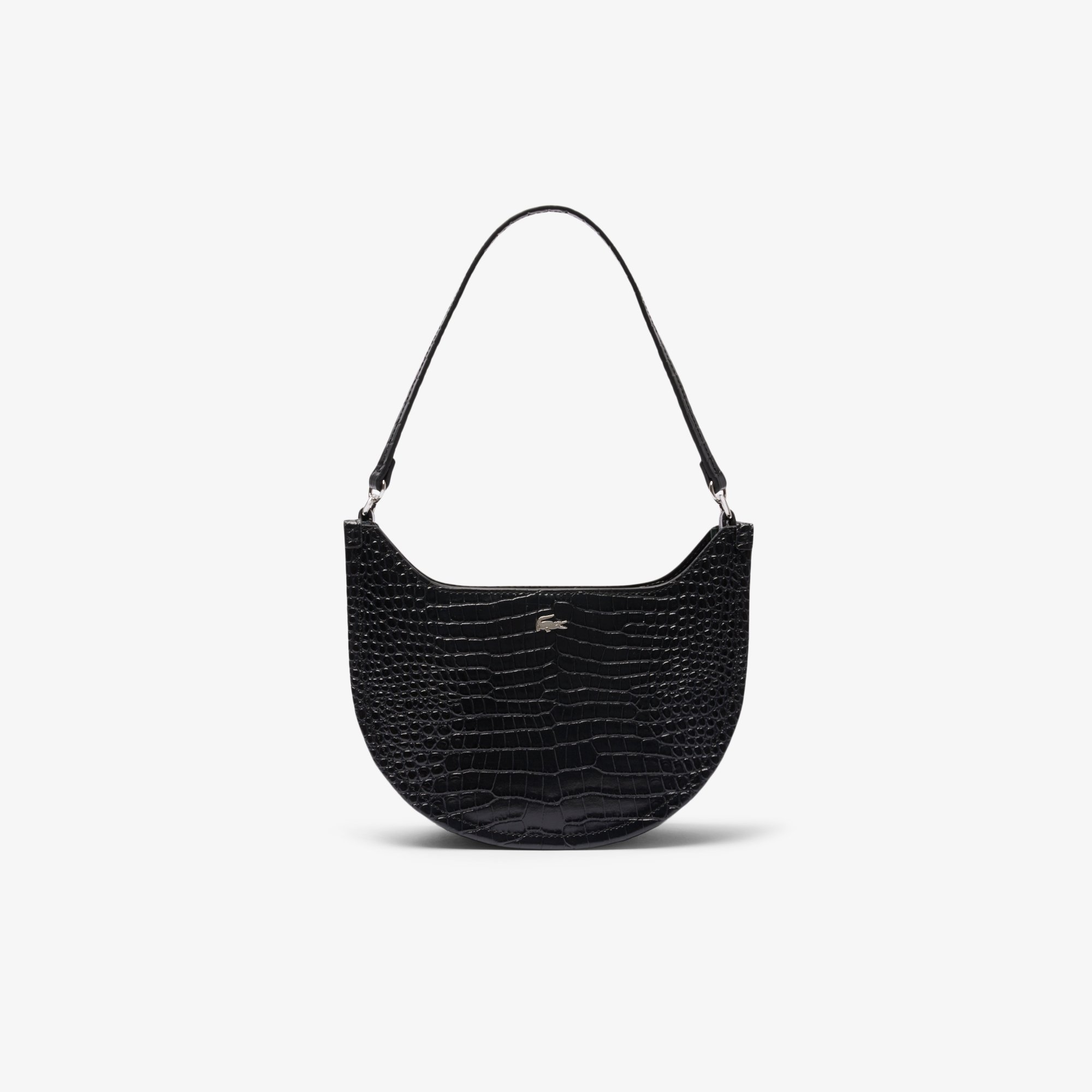 Túi Nửa Vầng Trăng Lacoste Nữ Chantaco Chất Liệu Da Dập Nổi Cỡ Nhỏ