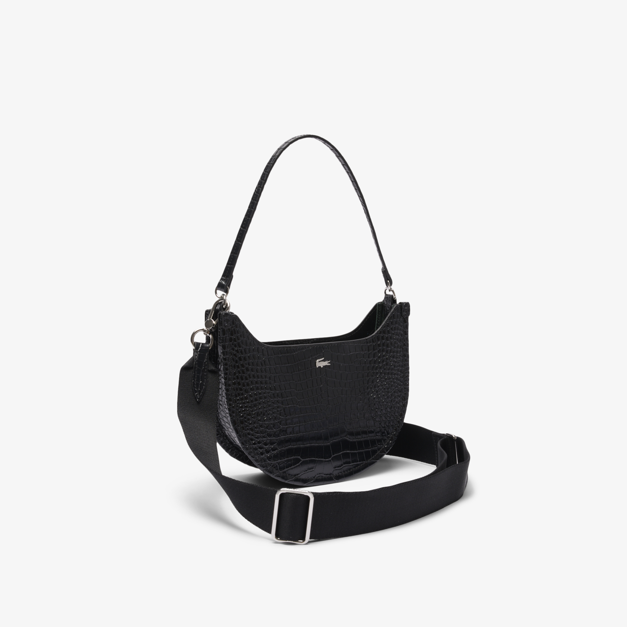 Túi Nửa Vầng Trăng Lacoste Nữ Chantaco Chất Liệu Da Dập Nổi Cỡ Nhỏ