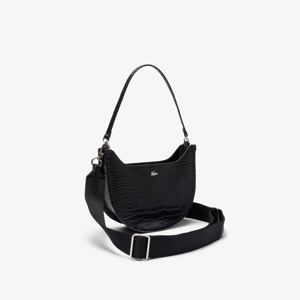 Túi Nửa Vầng Trăng Lacoste Nữ Chantaco Chất Liệu Da Dập Nổi Cỡ Nhỏ