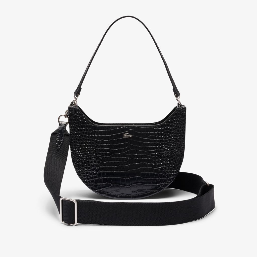 Túi Nửa Vầng Trăng Lacoste Nữ Chantaco Chất Liệu Da Dập Nổi Cỡ Nhỏ