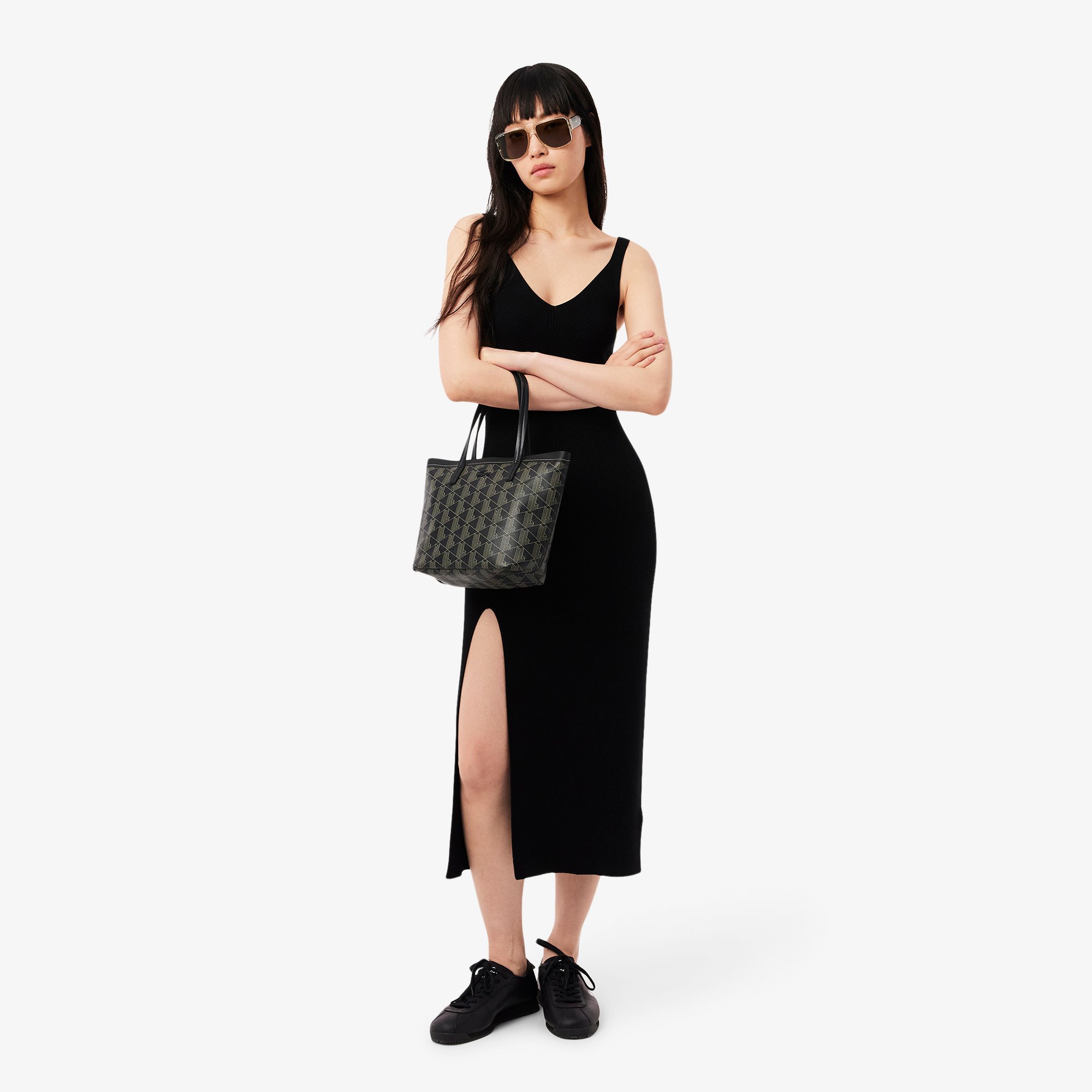 Túi Tote Kèm Túi Nhỏ Lacoste Nữ Zely Chất Liệu Da Hạt Cỡ Nhỏ
