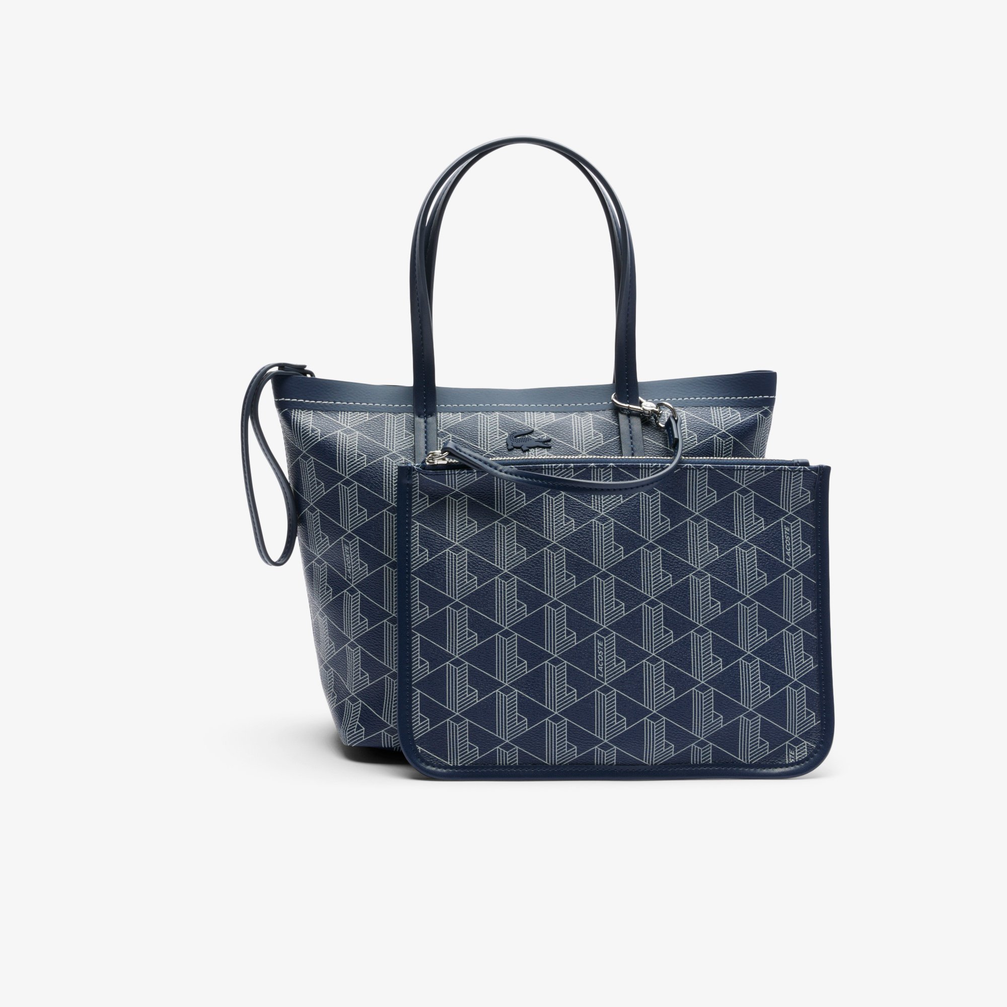 Túi Tote Kèm Túi Nhỏ Lacoste Nữ Zely Chất Liệu Da Hạt Cỡ Nhỏ