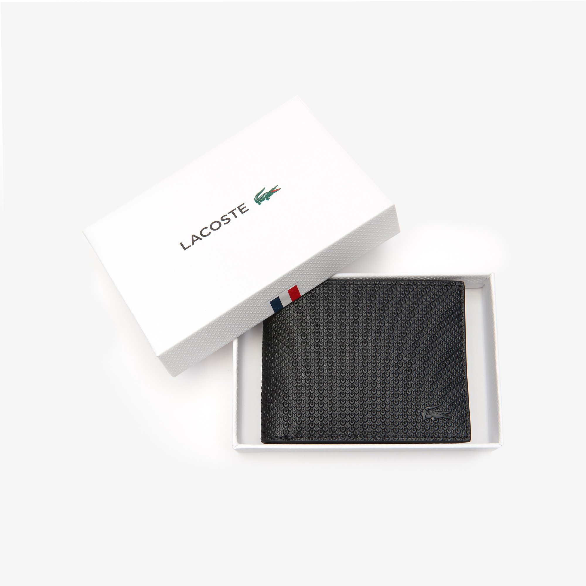 Ví Đựng Thẻ Lacoste Nam Chantaco Piqué Chất Liệu Da