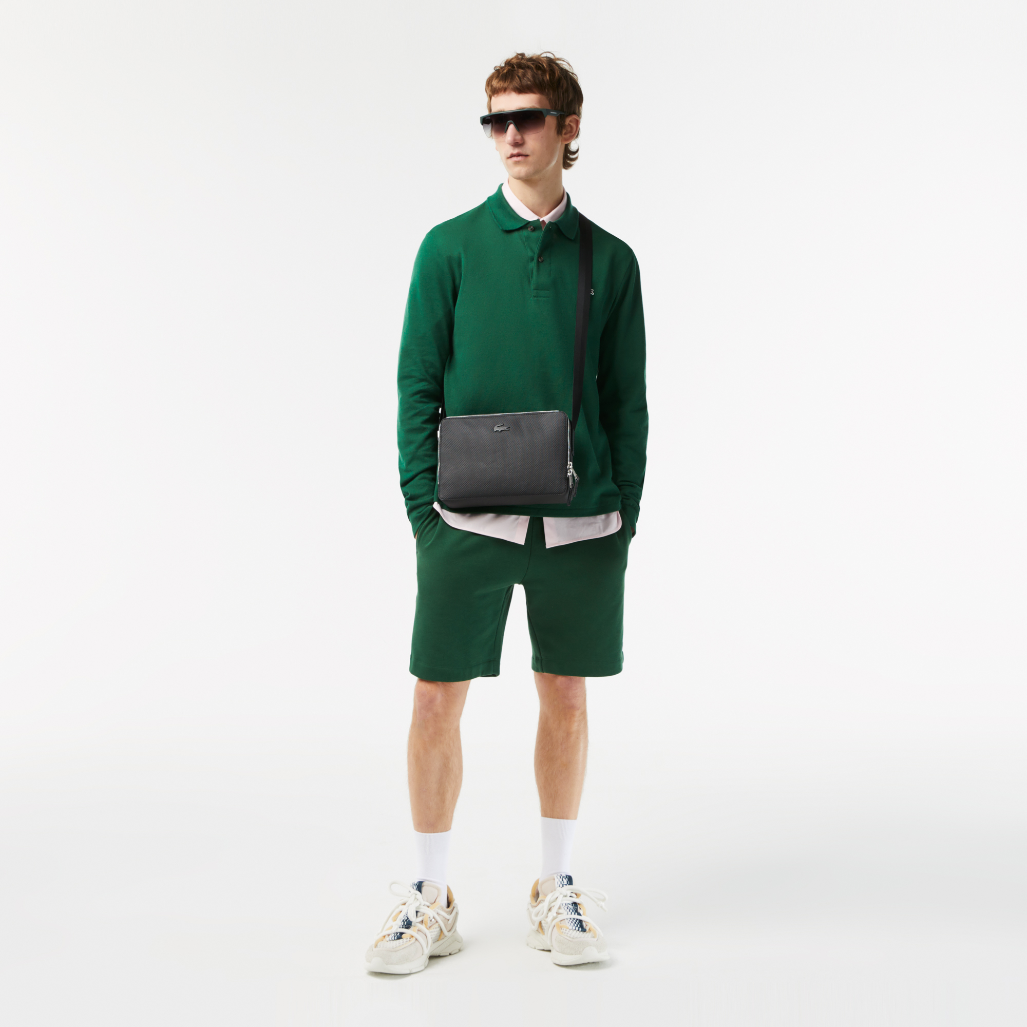 Túi Xách Lacoste Unisex Chantaco Chất Liệu Da