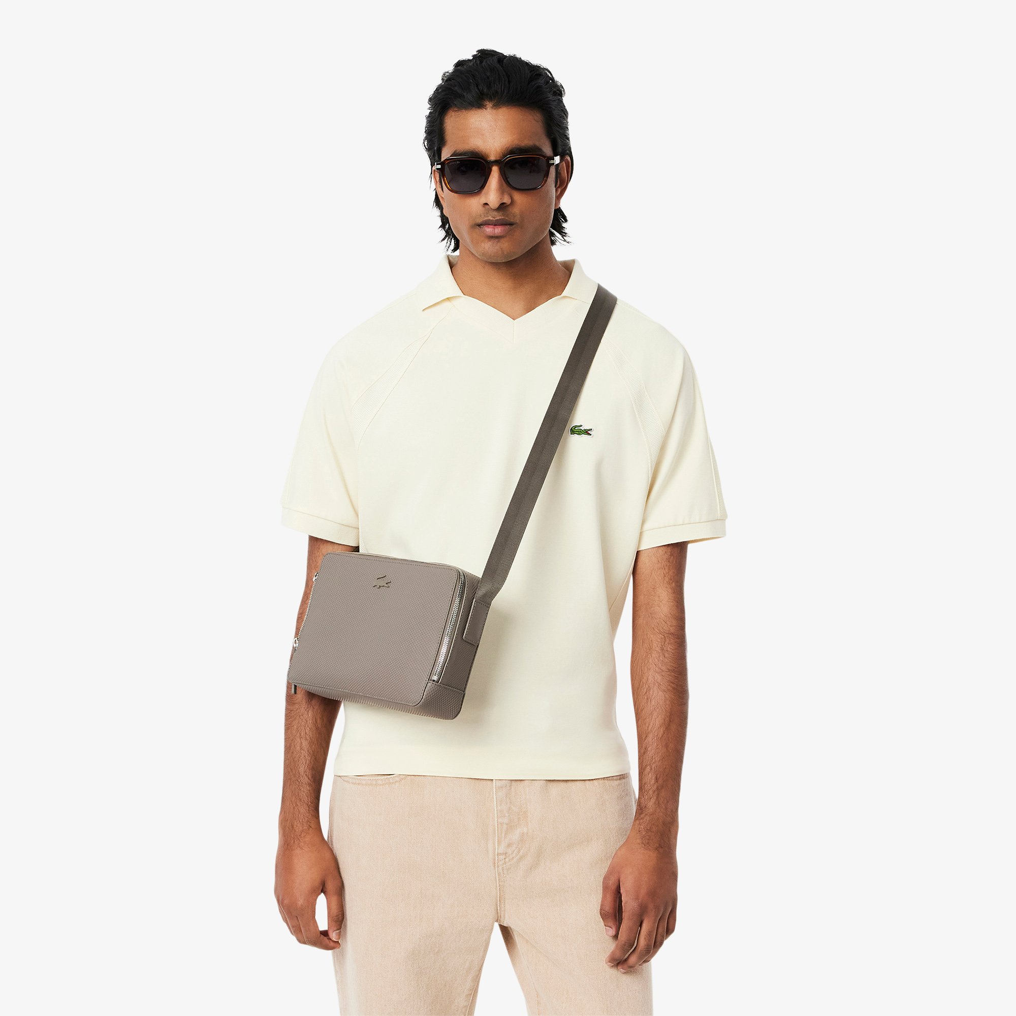 Túi Xách Lacoste Unisex Chantaco Chất Liệu Da