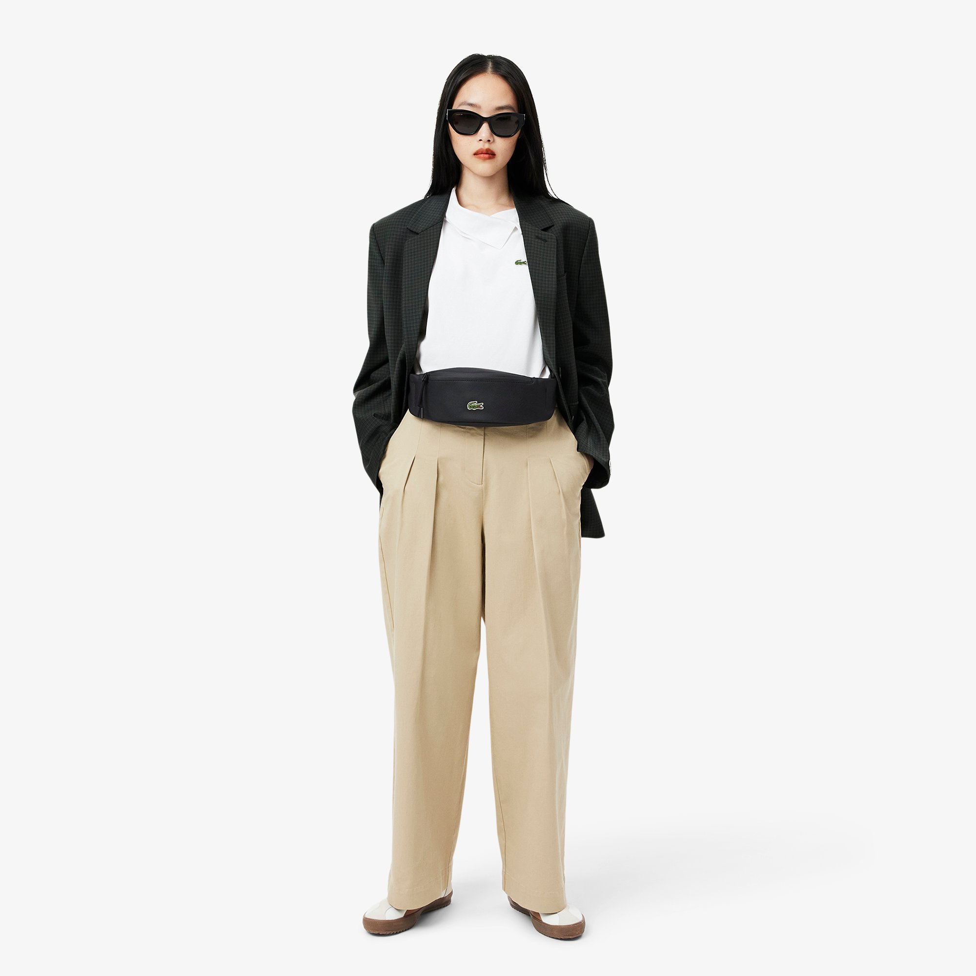 Túi Xách Lacoste Unisex LCST Có Khoá Kéo