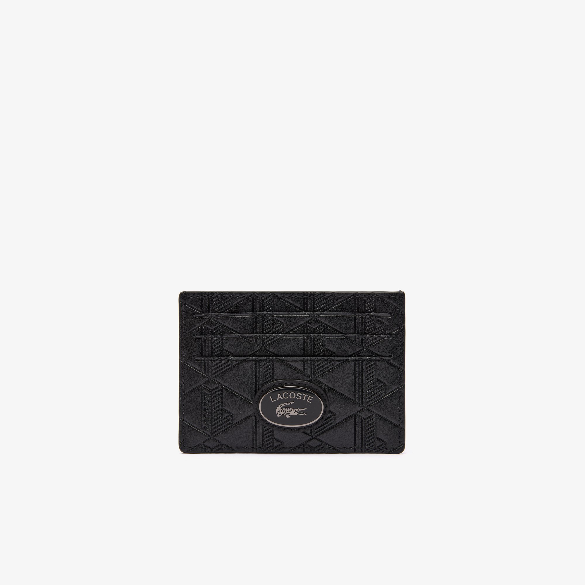 Ví Đựng Thẻ Lacoste Nam Chất Liệu Da Hoạ Tiết In Monogram
