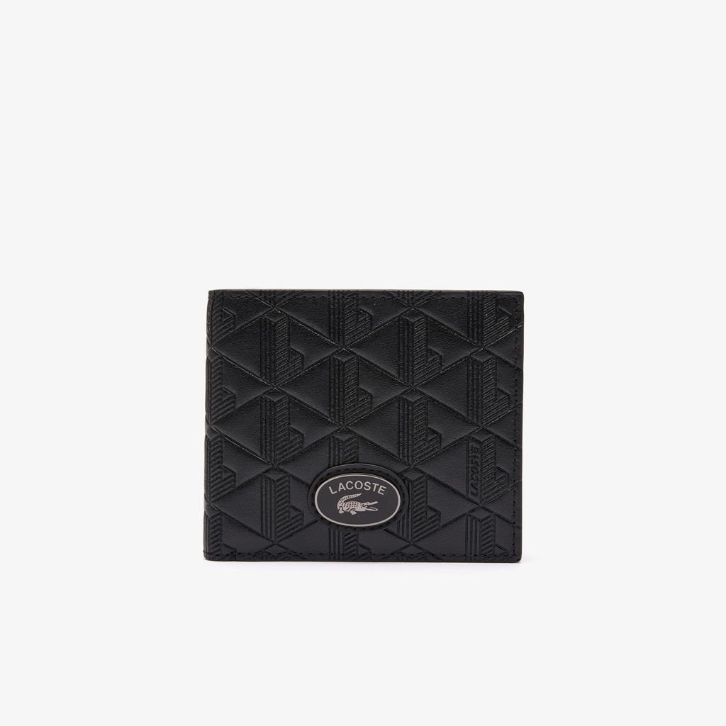 Ví Gấp Lacoste Nam Cỡ Vừa Hoạ Tiết Monogram Chất Liệu Da