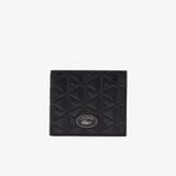 Ví Gấp Lacoste Nam Cỡ Vừa Hoạ Tiết Monogram Chất Liệu Da