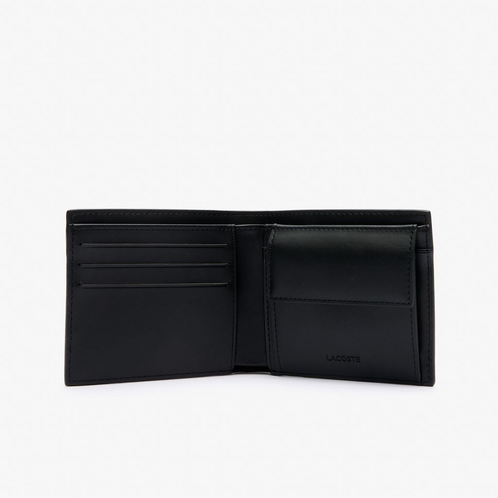 Ví Gấp Lacoste Nam Cỡ Vừa Hoạ Tiết Monogram Chất Liệu Da