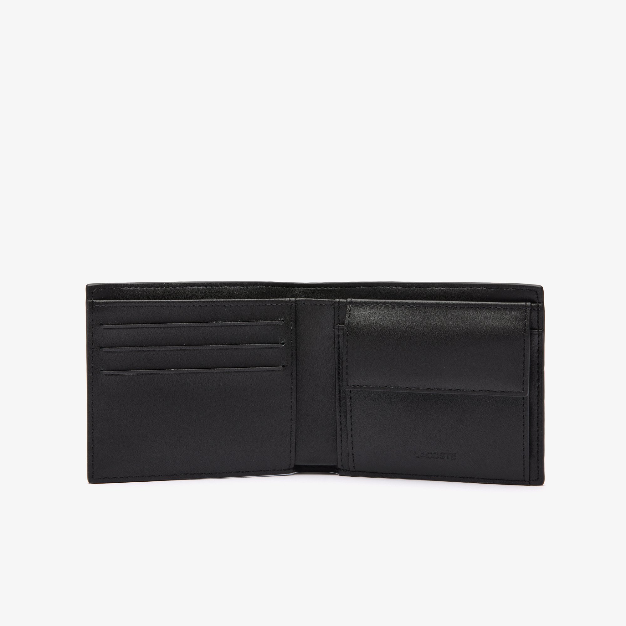Ví Gấp Lacoste Nam Cỡ Vừa Hoạ Tiết Monogram Chất Liệu Da
